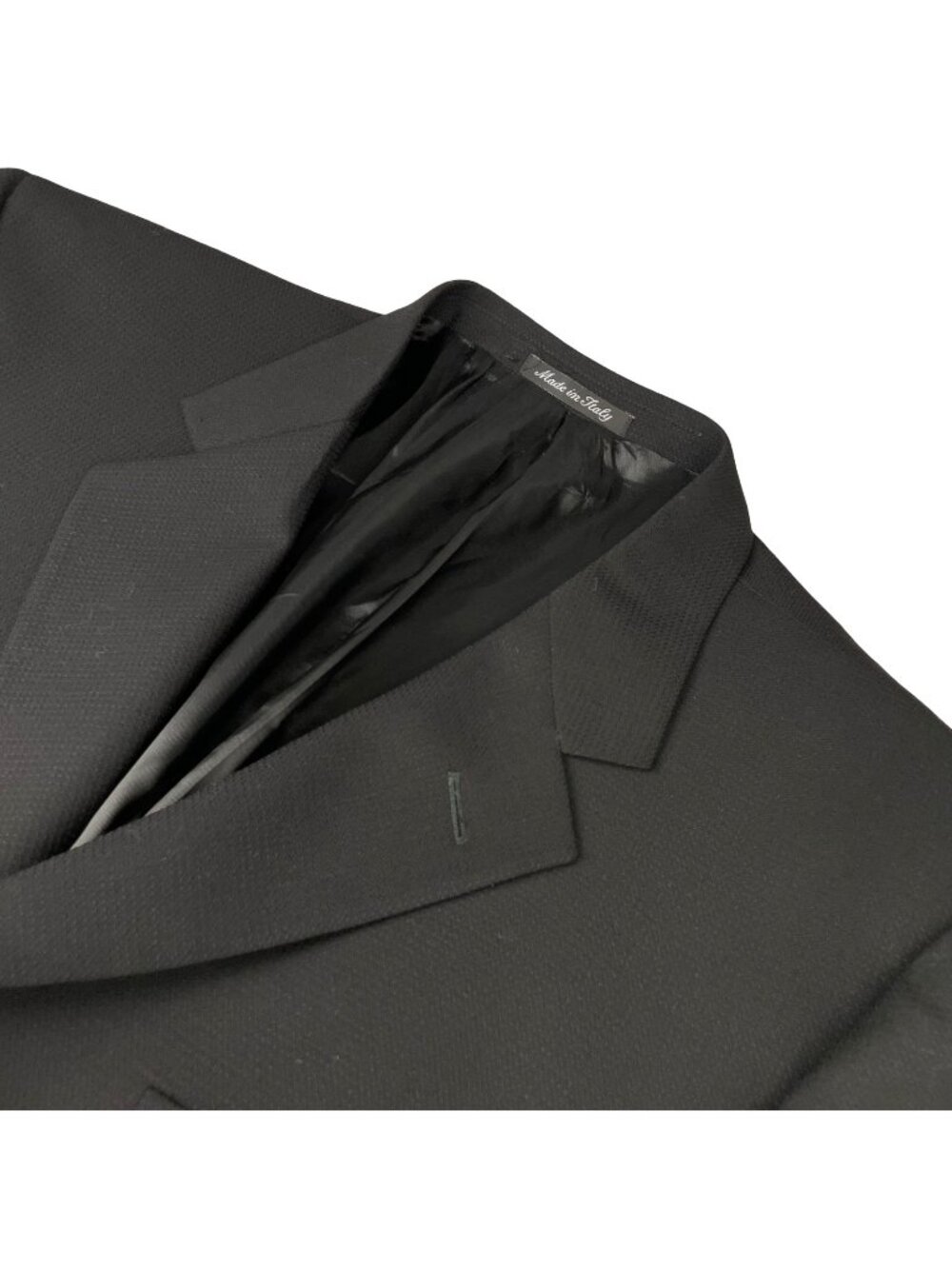 VTG Gianni Versace Men’s Silver Versace Buttons Blazer Black • Italy • 46R